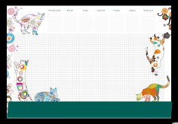 Podkład na biurko-Notes B3-KOTY, SP-B3-01 Michalczyk i Prokop