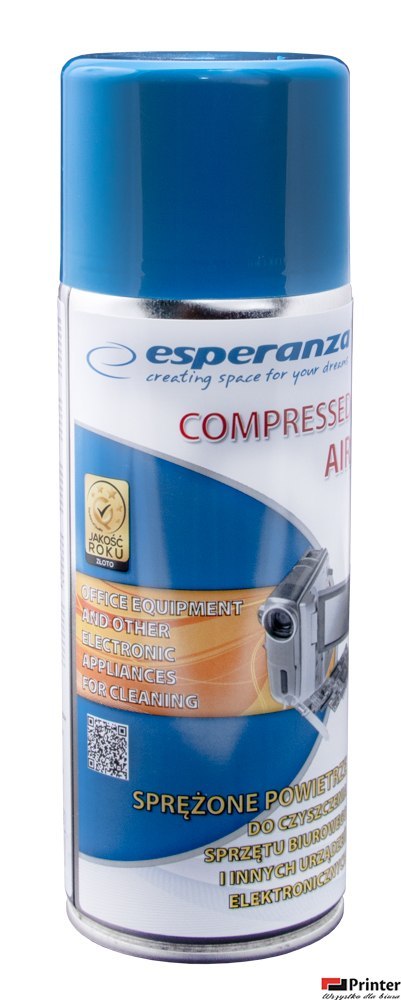 Sprężone powietrze ESPERANZA (ES103) 400ml Sprężone powietrze ESPERANZA (ES103) 400ml