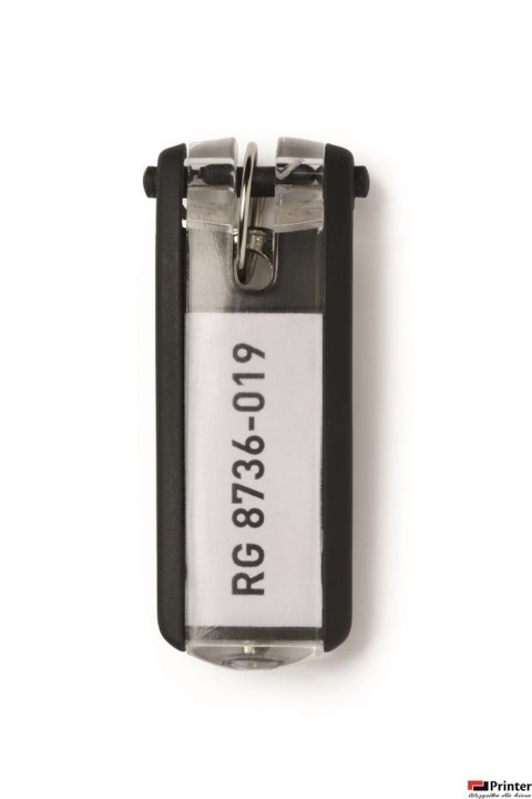 Zawieszki do kluczy KEY CLIP (6szt.) czarne DURABLE 1957-01 Zawieszki do kluczy KEY CLIP (6szt.) czarne DURABLE 1957-01