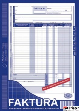 101-1E Faktura VAT MICHALCZYK&PROKOP A4 80 kartek