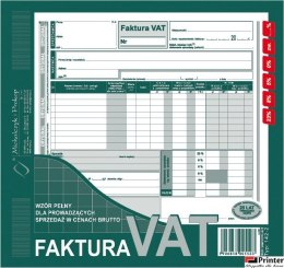 142-2N/E Faktura VAT 2/3 A4(br) brutto)MICHALCZYK I PROKOP