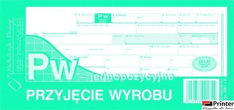 381-8 PW jednopozycyjne przyjęcie wyrobu MICHALCZYK I PROKOP (X) 381-8 PW jednopozycyjne przyjęcie wyrobu MICHALCZYK I PROKOP (X)