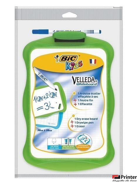 BIC Kids Velleda tablica+marker+wymazywacz, blister 1+1+1szt, 841362 BIC Kids Velleda tablica+marker+wymazywacz, blister 1+1+1szt, 841362