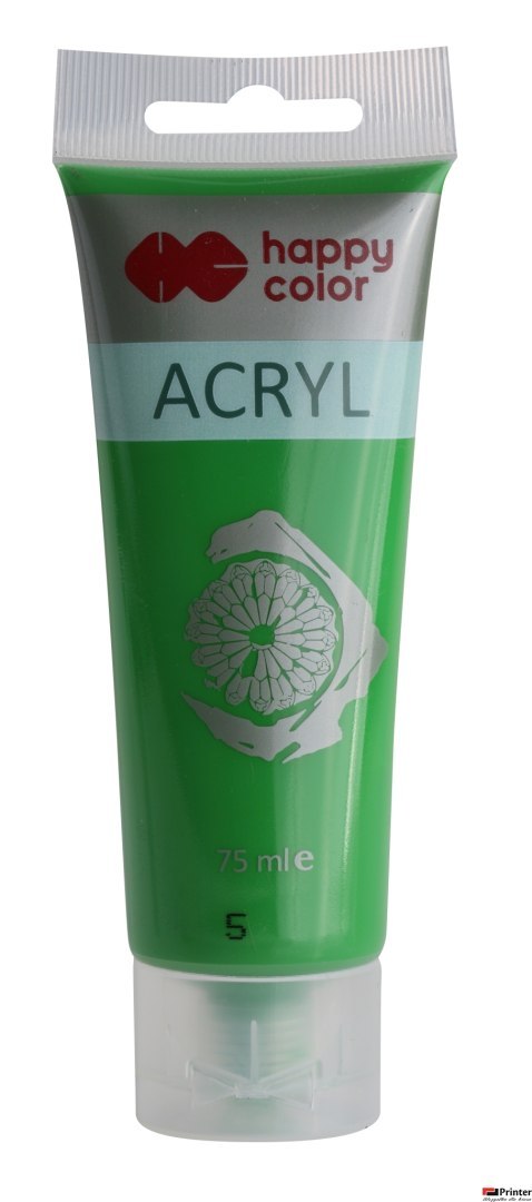 Farba akrylowa 75ml , zielony, Happy Color HA 7370 0075-5 Farba akrylowa 75ml , zielony, Happy Color HA 7370 0075-5