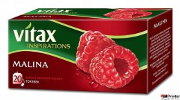 Herbata VITAX INSPIRATIONS Malina (20 saszetek) 40g zawieszka