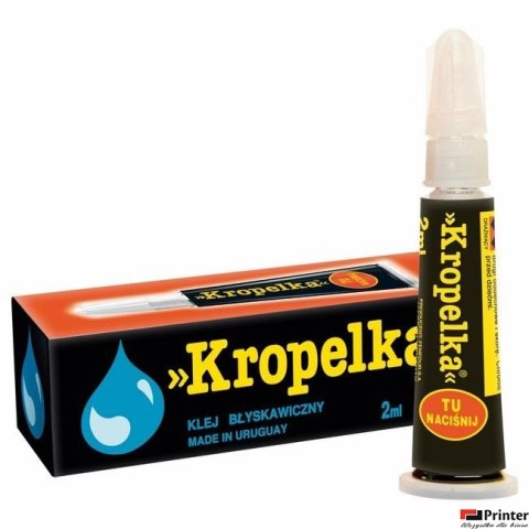 Klej błyskawiczny KROPELKA uniwersalny 2ml tubka Klej błyskawiczny KROPELKA uniwersalny 2ml tubka