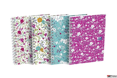 Kołonotatnik A6 50 kartek kratka Floral Oxford 400094826 Kołonotatnik A6 50 kartek kratka Floral Oxford 400094826