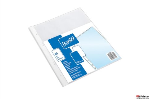 Koszulki groszkowe A5 48mic., w folii (100szt) BANTEX 100550094 Koszulki groszkowe A5 48mic., w folii (100szt) BANTEX 100550094