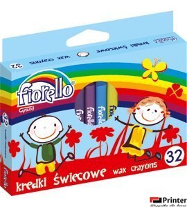Kredki FIORELLO świecowe 32 kolorów 170-1387 Kredki FIORELLO świecowe 32 kolorów 170-1387