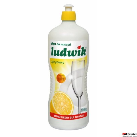 LUDWIK Płyn do mycia naczyń 900g cytrynowy 28867