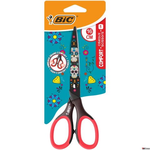 Nożyczki BIC Comfort 16cm Decor Blister 1szt, 9262822 SALE Nożyczki BIC Comfort 16cm Decor Blister 1szt, 9262822 SALE