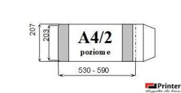 Okładka książkowa A4/2 poziom regulowana wys.wew.203mm (10) D&D