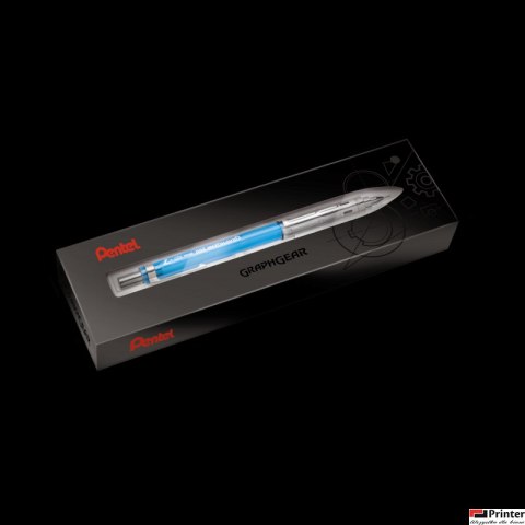 Ołówek automatyczny Pentel 0,7 mm GRAPHGEAR 300 transparentny błękitny PG317-TSX Ołówek automatyczny Pentel 0,7 mm GRAPHGEAR 300 transparentny błękitny PG317-TSX
