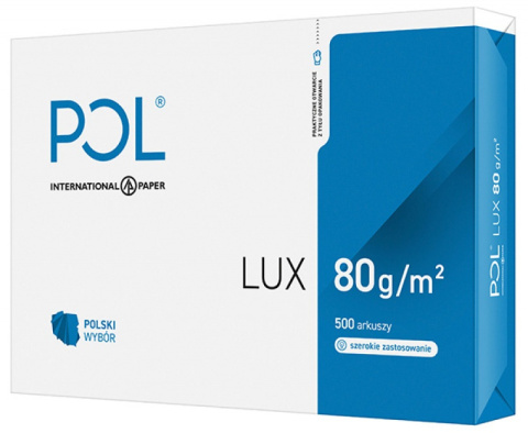 Papier xero A3 POLLUX 80g klasa białości B Papier xero A3 POLLUX 80g klasa białości B