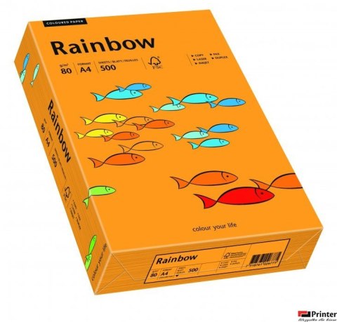 Papier xero kolorowy RAINBOW pomarańczowy R24 88042431