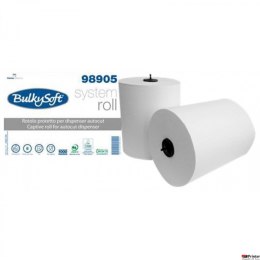 Ręcznik systemowy w roli 200m. (6 rolek) 2w, BulkySoft, 100% celulozy, 98905