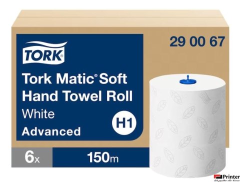 Ręcznik w rolce TORK (6 rolek) Towel Roll Adv Matic Plus 290067 Ręcznik w rolce TORK (6 rolek) Towel Roll Adv Matic Plus 290067