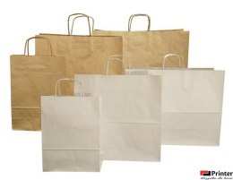 Torba papierowa ECOBAG 240x100x360mm brązowa E2001300 ekologiczna