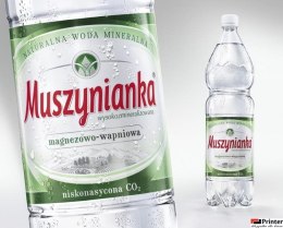 Woda MUSZYNIANKA 1.5L niskonasycona CO2 zgrzewka 6 szt. (zielona)