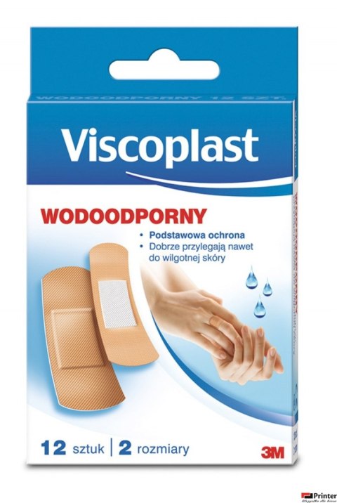 Zestaw plastrów VISCOPLAST, wodoodporne, 12szt. UU001624731 Zestaw plastrów VISCOPLAST, wodoodporne, 12szt. UU001624731