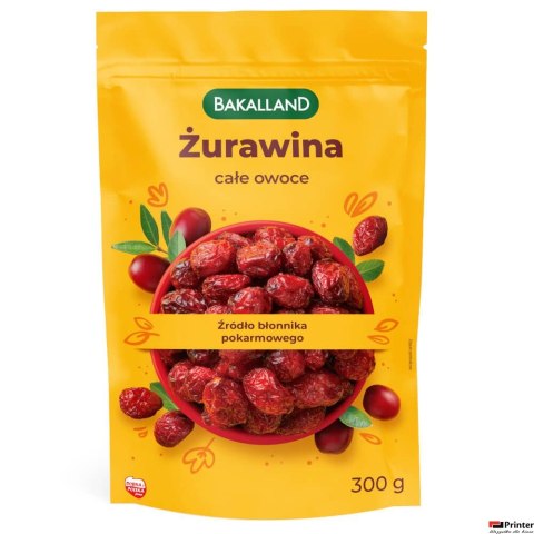 Żurawina 300g BAKALLAND Żurawina 300g BAKALLAND