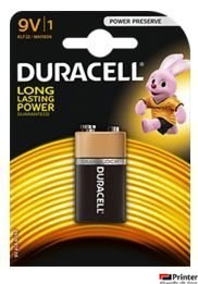 Bateria Basic 9V K1 DURACELL 4520117 6LR61