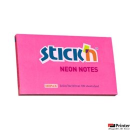 Bloczek STICKN 127x76mm ciemnoróżowy neonowy 100k 21169 STICKN