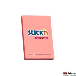 Bloczek STICKN 76x51mm różowy neon 100k 21162 STICKN