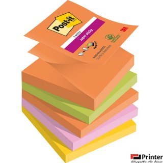 Bloczek samoprzylepny POST-IT Super Sticky (R330-5SS-BOOS), 76x76mm, 5x90 kart., BOOST