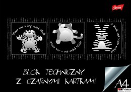 Blok techniczny z czarnymi kartkami A4 10 kartek, 180g/m2 UNIPAP