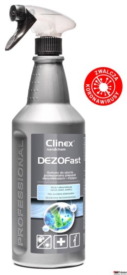 CLINEX Płyn do dezynfekcji powierzchni Dezofast 1L 77014 bezaldehydowy