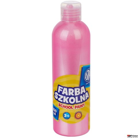 Farba szkolna Astra 250 ml - perłowa różowa, 301217038