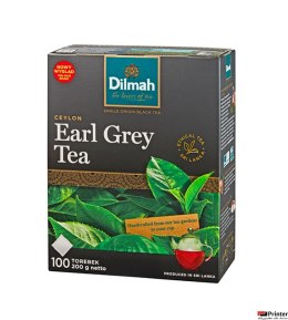 Herbata DILMAH EARL GREY 100 torebek x2g czarna bez zawieszki