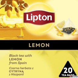 Herbata LIPTON PIRAMID LEMON cytryna (20 saszetek)