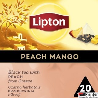 Herbata LIPTON PIRAMID PEACH Mango Brzoskwinia 20t