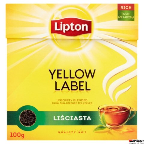 Herbata LIPTON YELLOW LABEL liściasta 100g