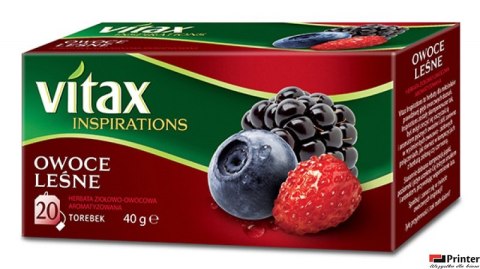 Herbata VITAX INSPIRATIONS OWOCE LEŚNE 20t*2g zawieszka