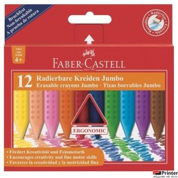 Kredki GRIP JUMBO trójkątne 12 kolorów FABER-CASTELL 122540 FC