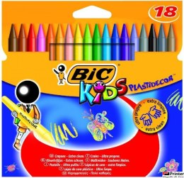 Kredki świecowe BIC Kids Plastidecor 18kol., 8297711