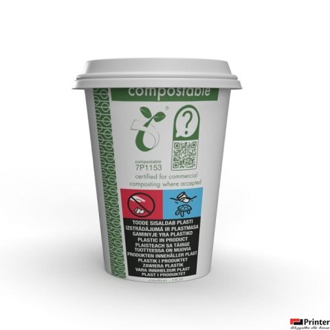 Kubki papierowe Green Leaf 350 ml op 50 szt. LV-12-GR Kubki papierowe Green Leaf 350 ml op 50 szt. LV-12-GR