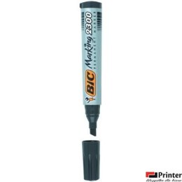 Marker permanentny BIC 2300 Ecolutions niebieski ścięta końcówka, 8209253