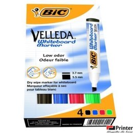 Marker suchościeralny BIC Velleda ECOlutions 1751 mix AST 4szt, 904950