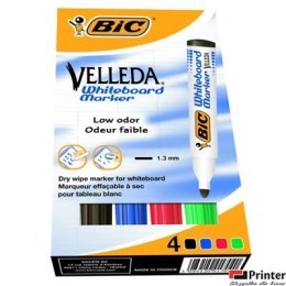 Marker suchościeralny BIC Velleda Ecolutions 1701 mix AST 4szt, 904941