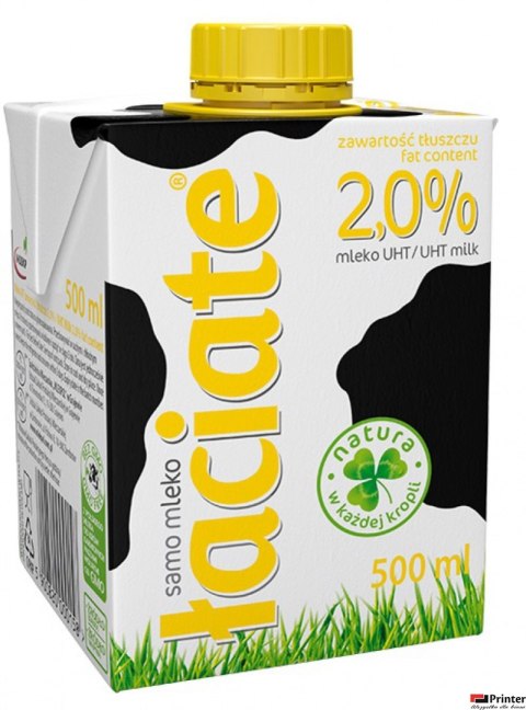 Mleko ŁACIATE UHT 2% 0.5L Mleko ŁACIATE UHT 2% 0.5L