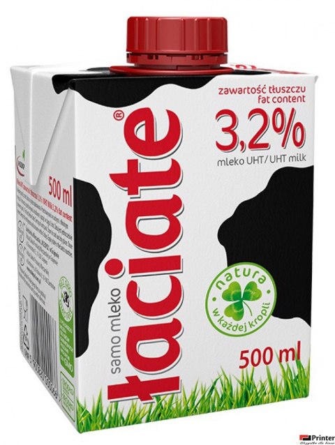 Mleko ŁACIATE UHT 3.2% 0.5L Mleko ŁACIATE UHT 3.2% 0.5L