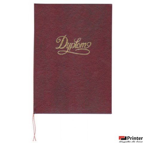 Okładka na dyplom z napisem bordowa 1824-339-072 WARTA Okładka na dyplom z napisem bordowa 1824-339-072 WARTA