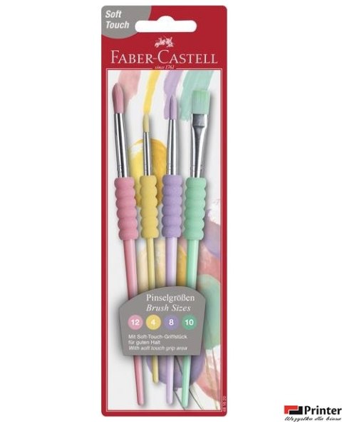 Pędzle szkolne kolor pastel 4 szt blister 481620 FC Pędzle szkolne kolor pastel 4 szt blister 481620 FC