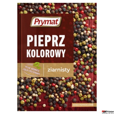 Pieprz kolorowy ziarnisty 15g PRYMAT Pieprz kolorowy ziarnisty 15g PRYMAT