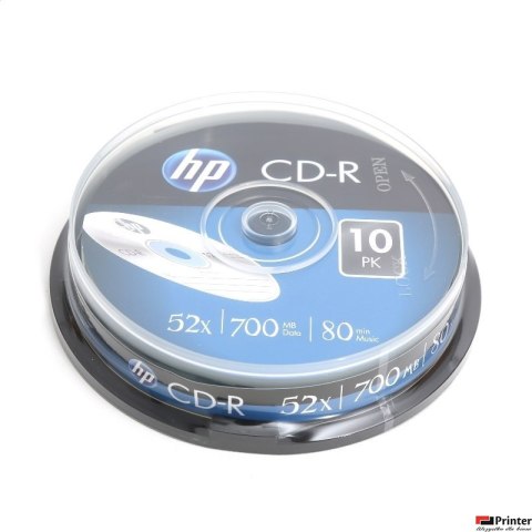 Płyta HP CD-R 700MB 52X (10szt) CAKE box CRE00019 Płyta HP CD-R 700MB 52X (10szt) CAKE box CRE00019