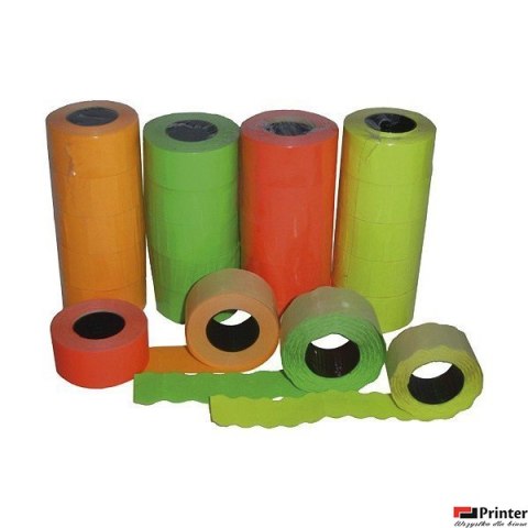Taśma do metkownicy 2rzędowa 26x16mm prosta żółta Taśma do metkownicy 2rzędowa 26x16mm prosta żółta